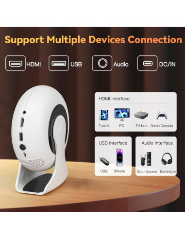 Proyector Mini WEMI SkyLoop 200 Full HD 720P WiFi 6 Bluetooth