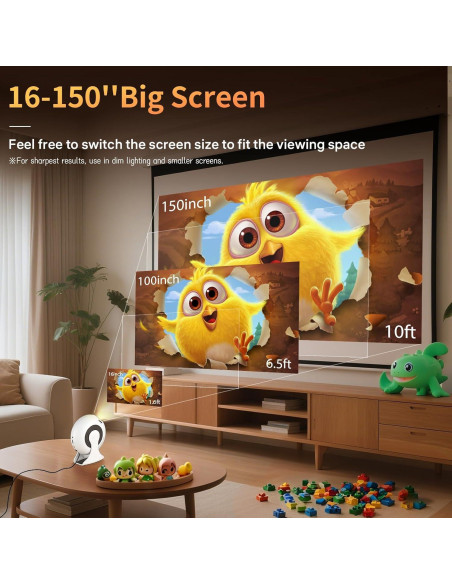 Proyector Mini WEMI SkyLoop 200 Full HD 720P WiFi 6 Bluetooth