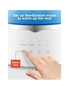 Humidificador ultrasónico Pelonis PHM40U4ABW 4L blanco 2