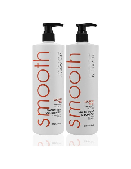 Keragen Champú y Acondicionador Suavizante 0.91 L - Queratina y Colágeno