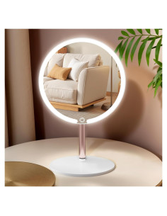 Espejo de Tocador Iluminado SKSFLY 8" Blanco 3 Modos