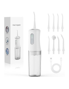 Irrigador Dental Inalámbrico KIDSCOTER Blanco, 4 Modos, IPX7