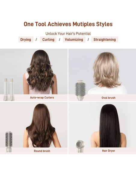 Estilizador de Cabello 5 en 1 MESCOMB SM-5319 110000 RPM