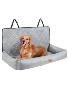Asiento de Coche para Perros VEVOR Extra Grande Gris 127x50 cm