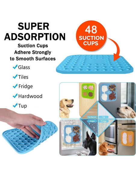 Alfombrilla de Lamer para Perros Kwispel 3 Pcs 15.24 cm