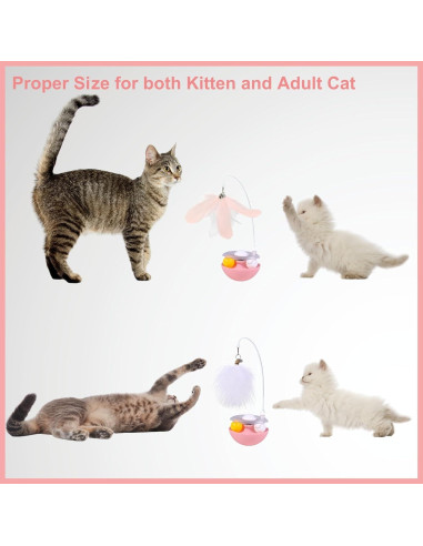 Juguete Interactivo para Gatos YallMiaul con Plumas y Hierba Gatera