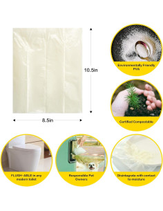 Bolsas Biodegradables Doodie Flush para Perros - 80 Unidades 2