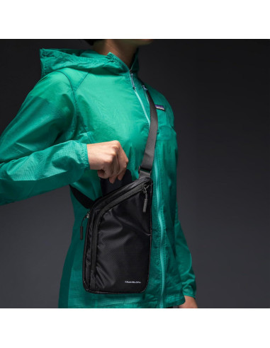 Bolsa Cruzada Delgada Travelon con Protección RFID - Negra