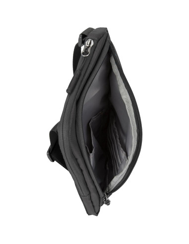 Bolsa Cruzada Delgada Travelon con Protección RFID - Negra