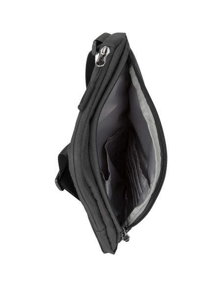 Bolsa Cruzada Delgada Travelon con Protección RFID - Negra