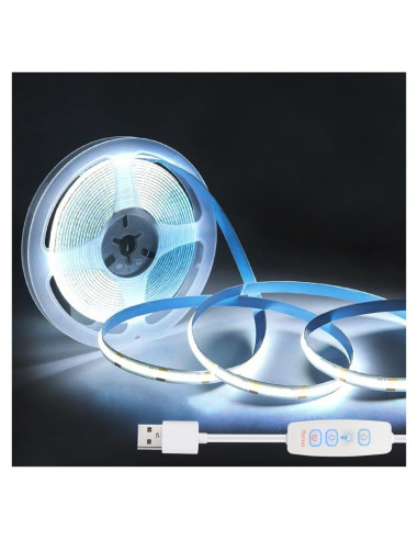 Tira de Luz LED COB 1.0m Blanca Regulable USB XZKJ