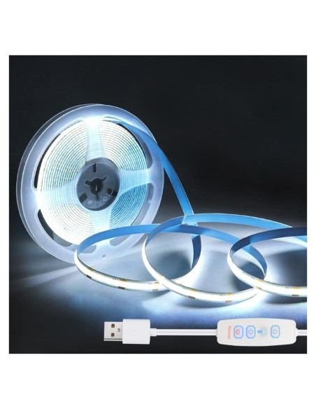Tira de Luz LED COB 1.0m Blanca Regulable USB XZKJ