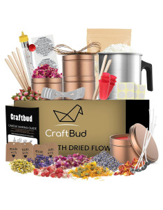 Kit de Fabricación de Velas de Soja CraftBud - 50 Piezas