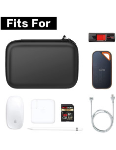 Bolsa Organizadora de Electrónica COMECASE Negra 21x14x7 cm 2