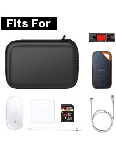 Bolsa Organizadora de Electrónica COMECASE Negra 21x14x7 cm