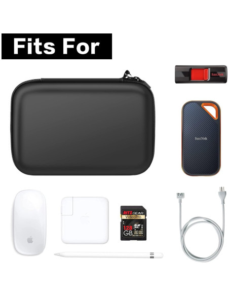 Bolsa Organizadora de Electrónica COMECASE Negra 21x14x7 cm