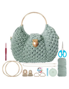 Kit de Macramé ACRNIGHEET para Mujeres - Bolsa DIY Boho