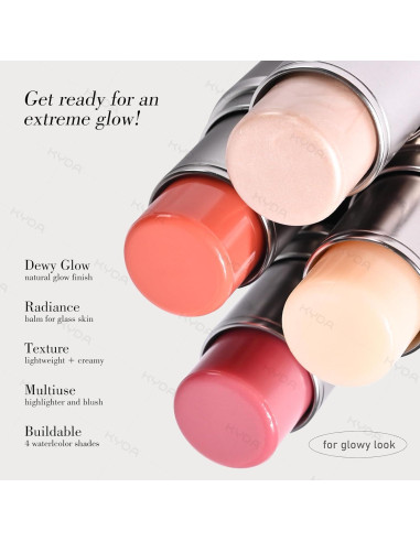 Barra de Rubor KYDA Rosa Hidratante 10x8cm 49g