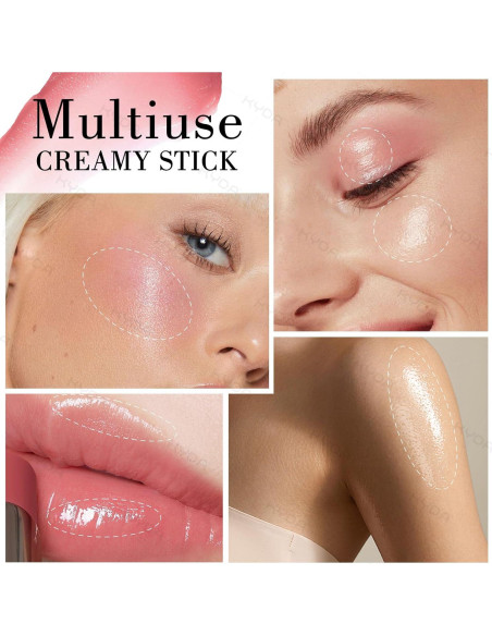 Barra de Rubor KYDA Rosa Hidratante 10x8cm 49g