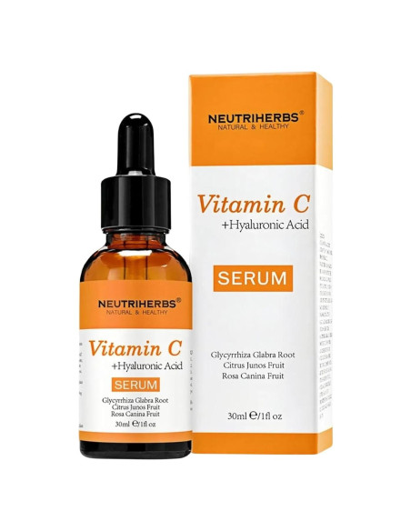 Suero Facial de Vitamina C Neutriherbs 29.57 ml con Ácido Hialurónico Suero Facial de Vitamina C Neutriherbs 29.57 ml con Ácido Hialurónico