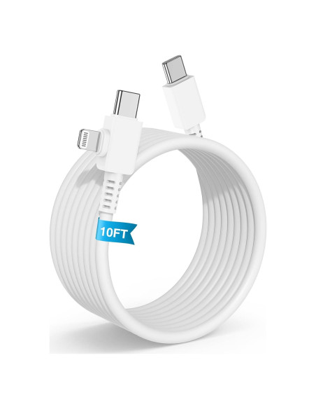 Cable de carga rápida USB C 2 en 1 para iPhone 3m - ZYH-J15