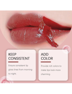 Set de Lápiz Labial Peel Off Dulele 3 Piezas Rosa Mate 2