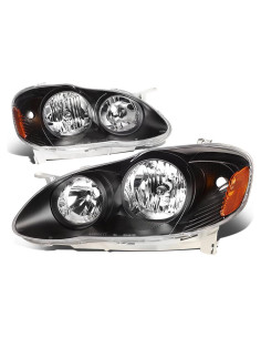 Conjunto de Faros Halógenos Auto Dynasty para Toyota Corolla 2003-2008