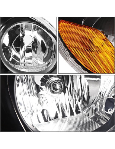 Conjunto de Faros Halógenos Auto Dynasty para Toyota Corolla 2003-2008