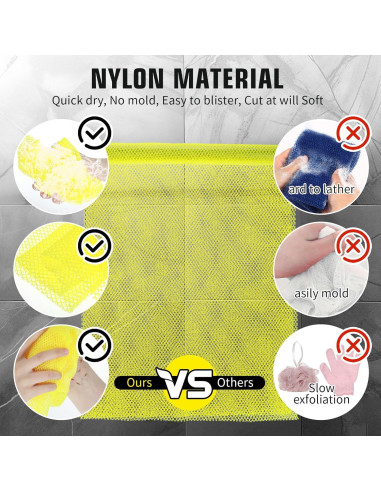 Esponja Exfoliante de Red Africana Lnngub 30x80cm Nylon