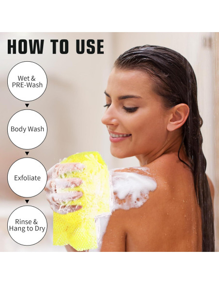 Esponja Exfoliante de Red Africana Lnngub 30x80cm Nylon