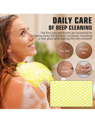 Esponja Exfoliante de Red Africana Lnngub 30x80cm Nylon