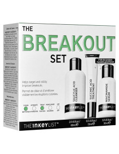 Conjunto Tratamiento Acné The INKEY List - Limpiador, Suero y Tratamiento