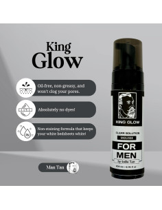 Autobronceador para Hombres King Glow - Espuma 340g Sin Olor 2
