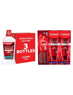 Colgate Optic White Enjuague Bucal 946 ml + Pasta de Dientes 85 g