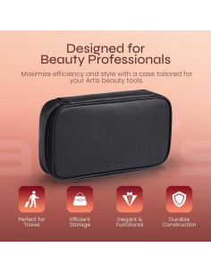 Funda de Viaje Grande Artis Negra para Brochas de Belleza 2