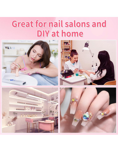 Esponjas de Uñas BQAN 100pcs 0.99cm Plata para Ombre