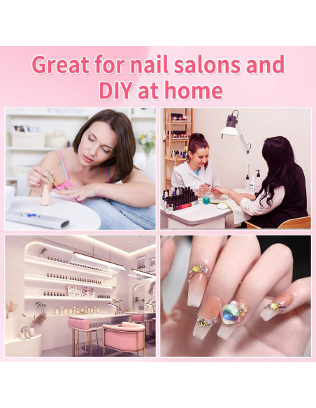 Esponjas de Uñas BQAN 100pcs 0.99cm Plata para Ombre