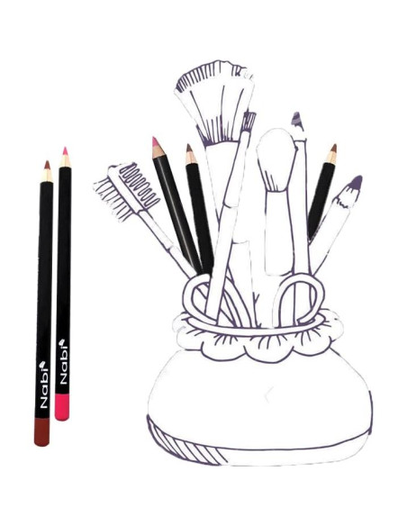 54 Lápices Delineador de Labios NABI Professional Makeup
