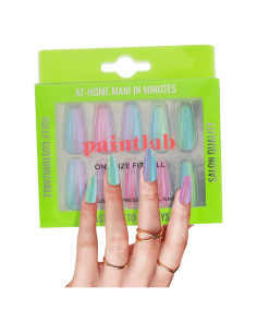Kit de Manicura Uñas Postizas PaintLab Te Veo II 30 Piezas