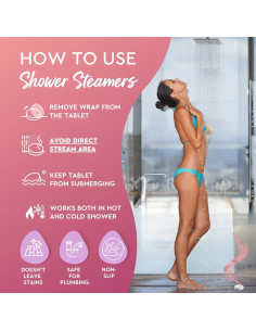 Set de 6 Bombas de Vapor para Ducha SEF Grupos - Aromaterapia 2