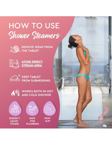 Set de 6 Bombas de Vapor para Ducha SEF Grupos - Aromaterapia