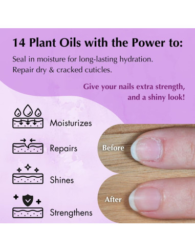 Aceite de Uñas y Cutículas MONA 2.5 mL Lavanda Natural