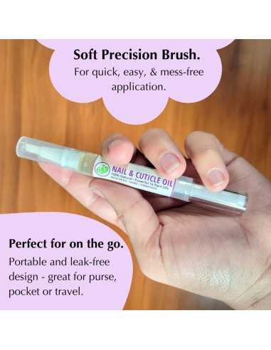 Aceite de Uñas y Cutículas MONA 2.5 mL Lavanda Natural