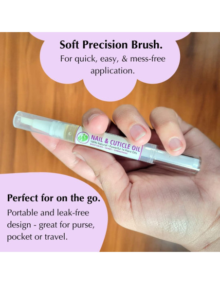 Aceite de Uñas y Cutículas MONA 2.5 mL Lavanda Natural