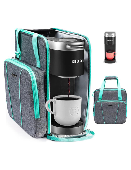 Bolsa de Viaje para Cafetera Keurig K-Mini Azul-Gris
