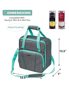 Bolsa de Viaje para Cafetera Keurig K-Mini Azul-Gris 2