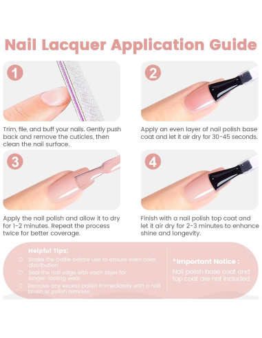 Set Esmalte de Uñas Gel y Laca Rosa Nude 15ml 2pcs RARJSM