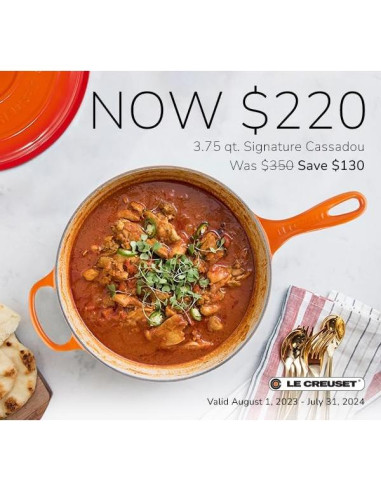 Cazuela de Hierro Fundido Enameled Le Creuset 3.55L Ostra