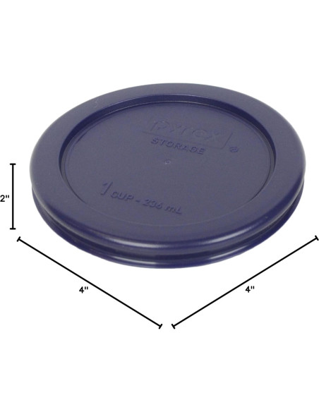 Conjunto 8 Piezas Tazones de Vidrio Pyrex 7202 1 Taza con Tapas