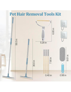 Juego de 4 herramientas para eliminar pelo de mascotas Oleka 2